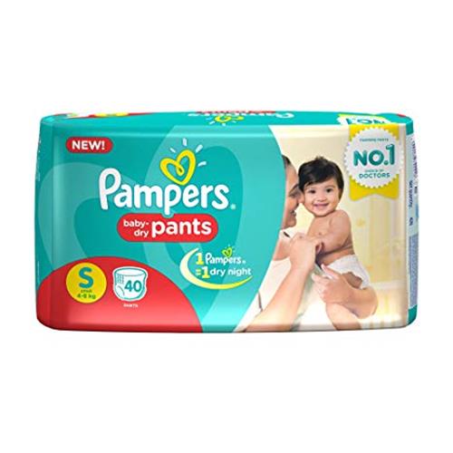 PAMPERS PANTS S (4-8Kg)  40 PANTS